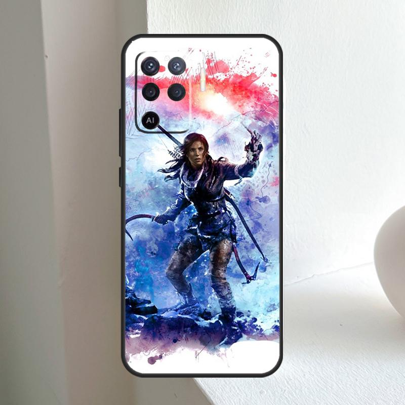 Lara Croft Tomb Raider For OPPO A80 A60 A40 A5 A6 Pro A15 A17 A57 A16 A76 A96 A18 A38 A58 A78 A98 A54 A74 A94 Case