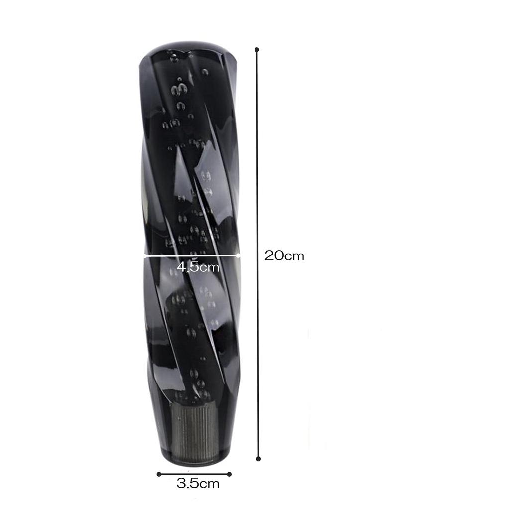 SCGEHA Universal Crystal Shift Knob Bubble Twist Foam with Adapter, 3 Colors, 7.9 inches (20 cm) (Black)