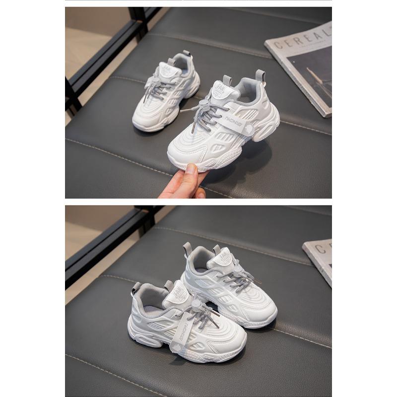 Spring and Summer Korean Version Sports Shoes Children's Breathable Mesh Dad Shoes Students Solid Bottom Running Shoes Boys and Girls Single Shoes