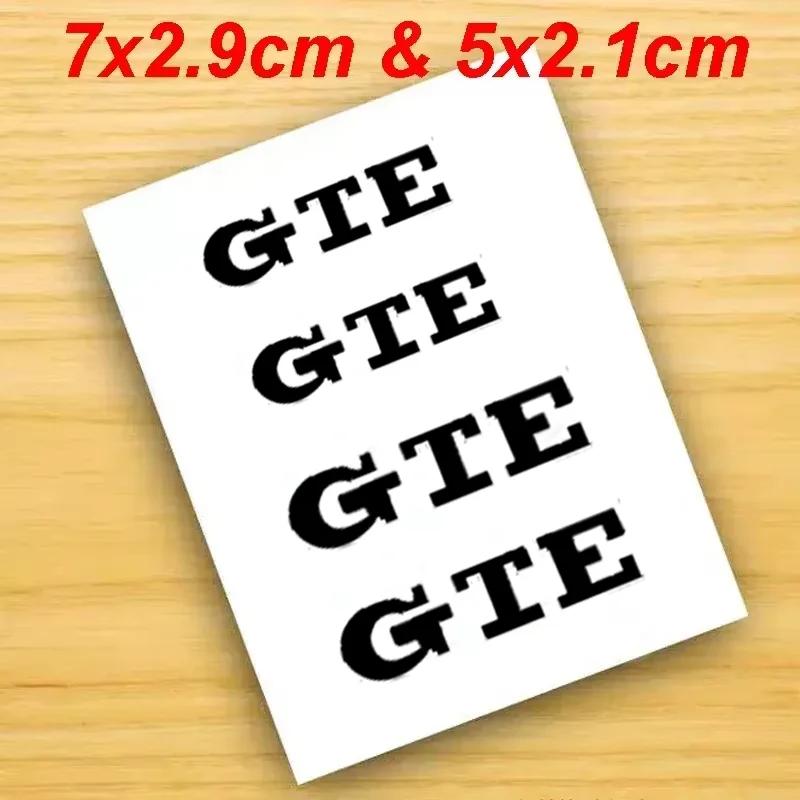 RSQ1 4Pcs for Volkswagen VW GTE Logo R Rline Golf GTI GTD Polo Arteon Jetta Scirocco Car Caliper Sticker Tire Brake Cover Body Decals