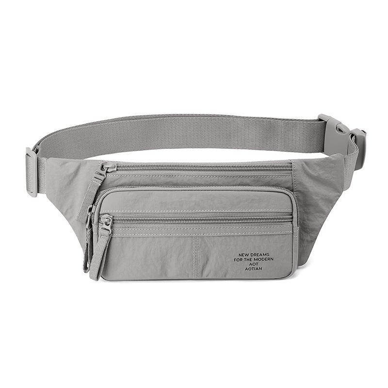 Borsa a petto da pendolare Borsa a vita tinta unita Borsa a tracolla messenger mobile multi-scomparto