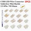 5Pcs/Set Transparent L-Shaped Corner LED Strip Connector  For 5mm 8mm 10mm 2/3/4pin FOB Tape Light