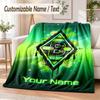 Couverture Flottée Personnalisée avec Texte Impression Borussia Mönchengladbach Couverture Chaude et Confortable Literie pour Canapé de Maison