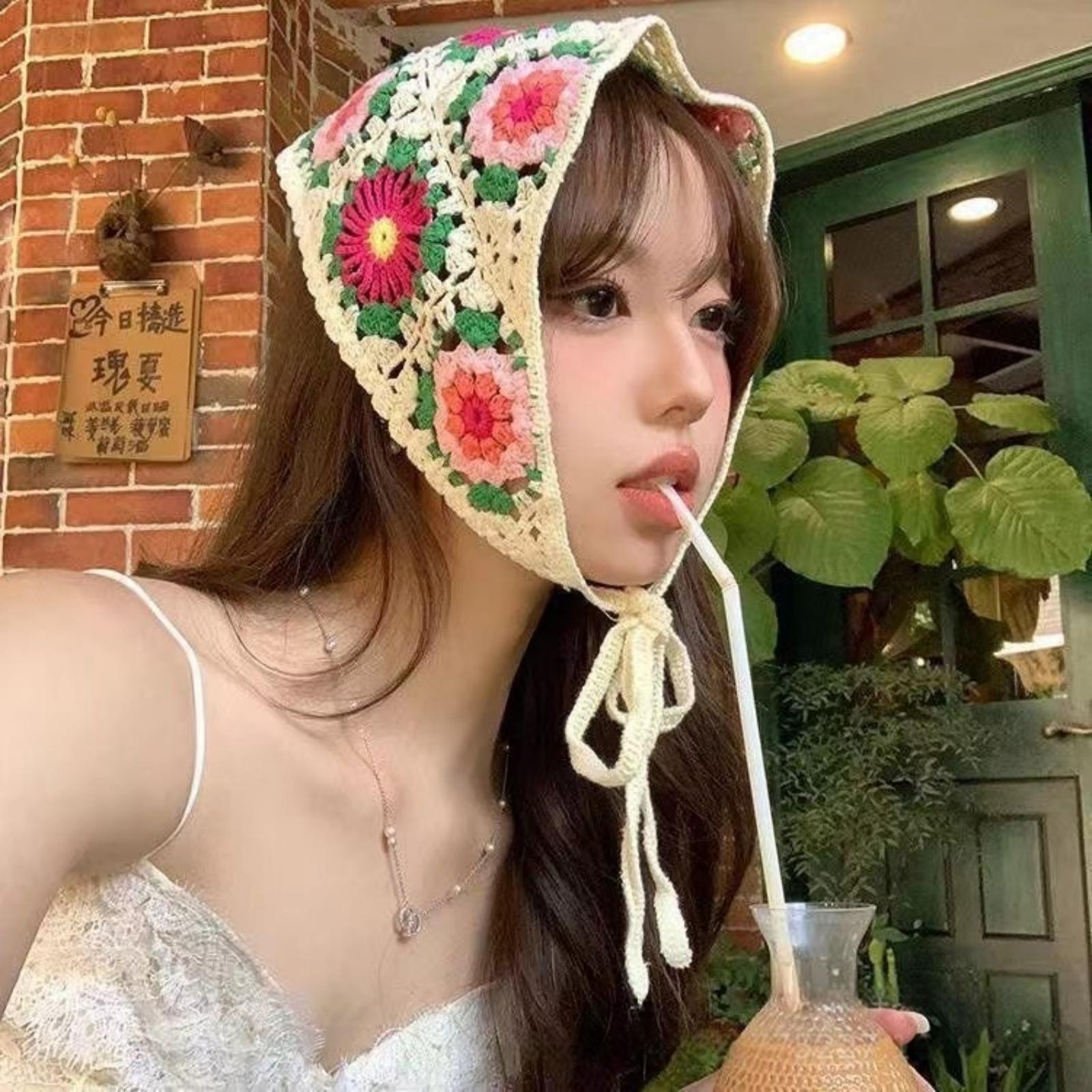 1 шт. Летний новый треугольный шарф из французского кружева, женский клетчатый платок, шарф с оборками