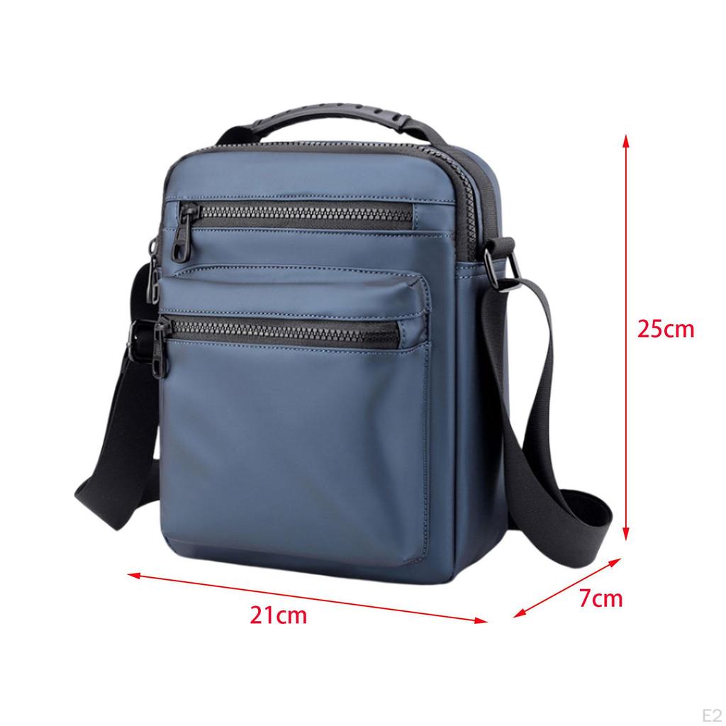 Men's Bag Shoulder Bags Gift for Family Friends Zipper Birthday Party Utility Cross Body Satchel
