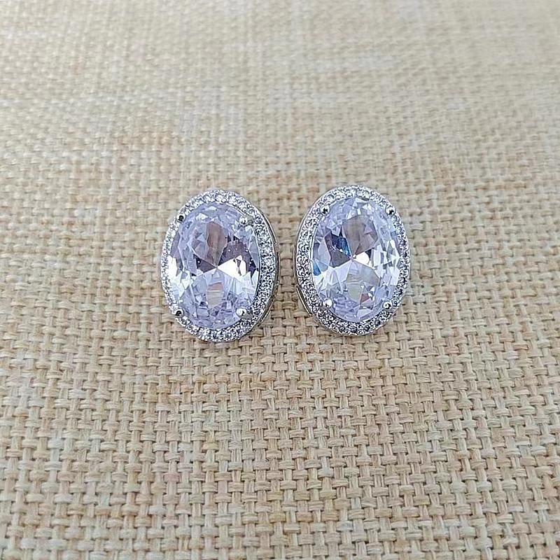 

Женские серьги Lindon из медного сплава с цирконием, серьги-капли для женщин, подарки для свадебной вечеринки белый