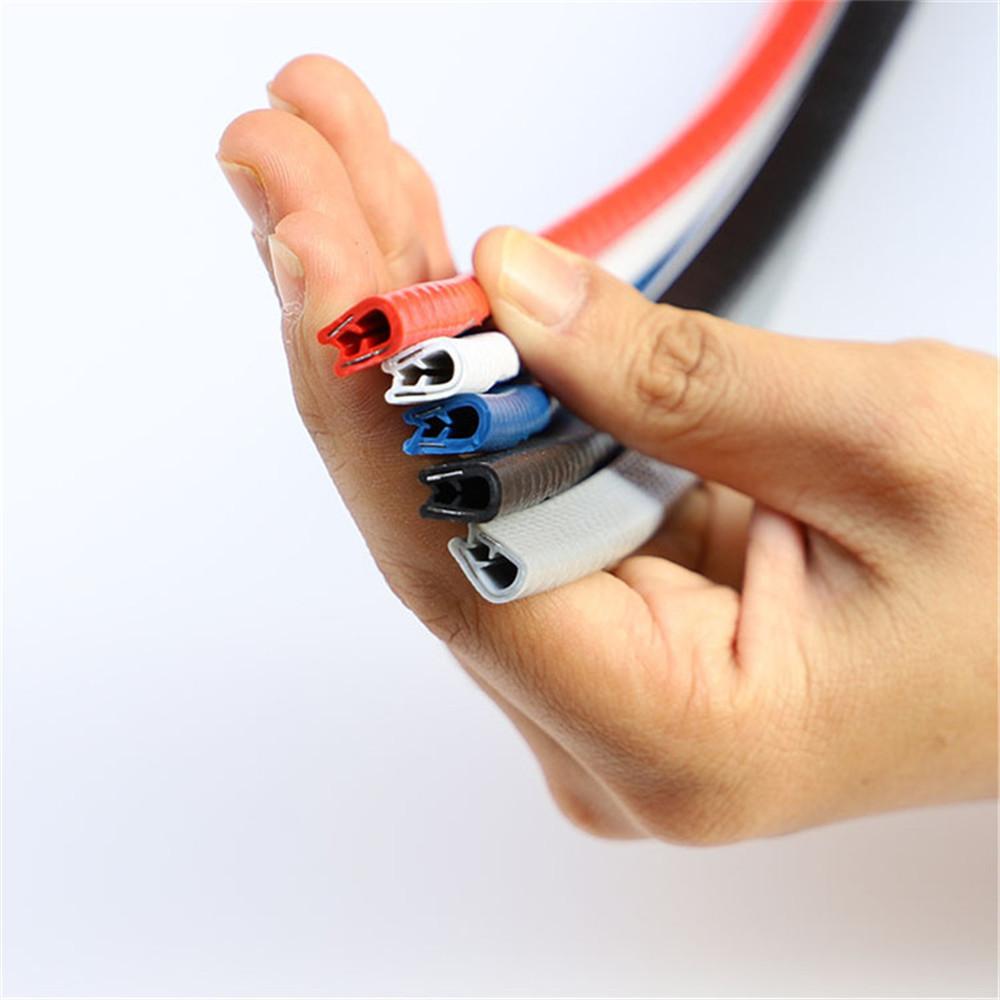 2/5/10M Car Door Protector Edge Scratch Strip Guard Trim Automobile Door Anti Collision Protection With Steel Car-styling Interior Mirrors 6