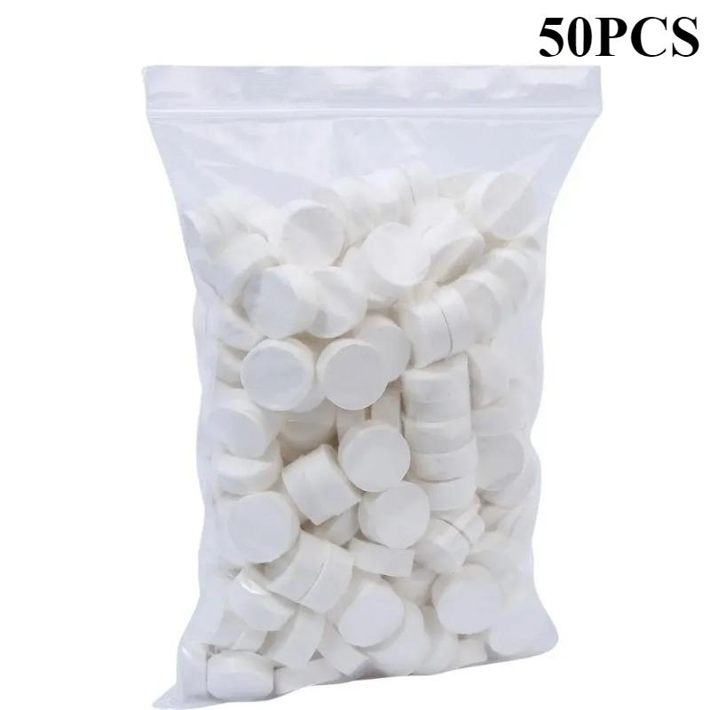 25/50/100PCS Disposable Compressed Towelettes Soft Mini Towel Tablets Tissue Wipes Napkin Portable Magic Towel For OutdoorTravel