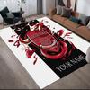 Tappeto Quadrato Personalizzato con Nome Arsenal e Fantasia Flanella, Tappeto da Area, Tappeto per Soggiorno Camera da Letto Divano Stanza dei Giochi Decorazione, Tappetino Antiscivolo