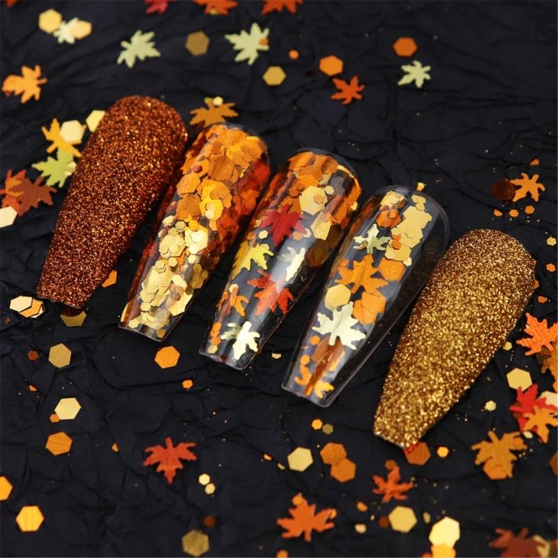 Snowflake Nail Art Glitter Christmas Nail Sequins Flakes 3D Snowflake Glitter for Acrylic Nail Design Christmas Powder