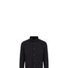 Emporio Armani Solid Color Point Collar Single-Breasted Fitted Long Sleeve Shirt Men shirts Black 8N1C091N-I9Z1-0999