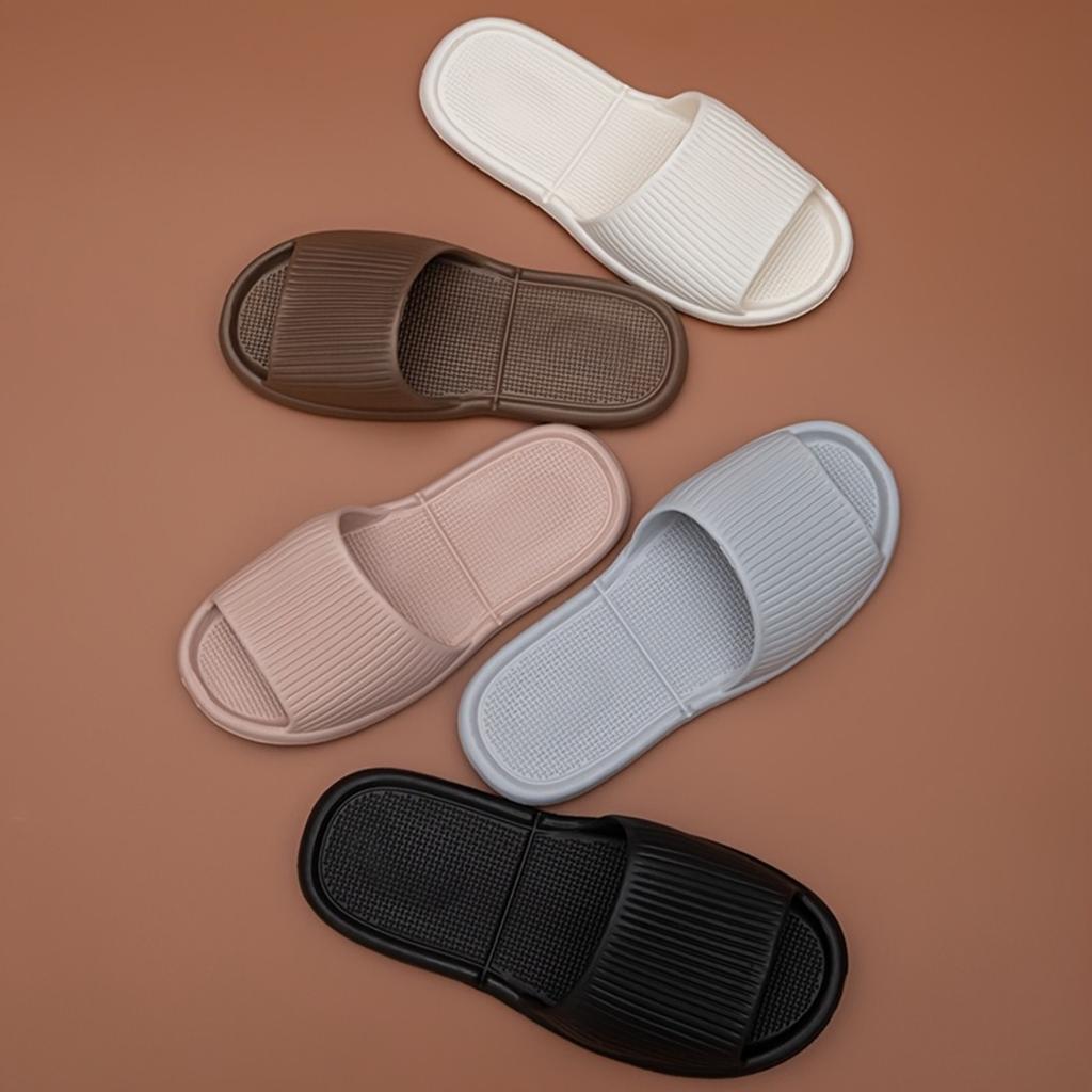 Wygodne kapcie EVA - Antypoślizgowe, Gruba podeszwa, Prążkowany design, Kapcie plażowe do wewnątrz i na zewnątrz, Kapcie codzienne | Styl casual Kapcie domowe