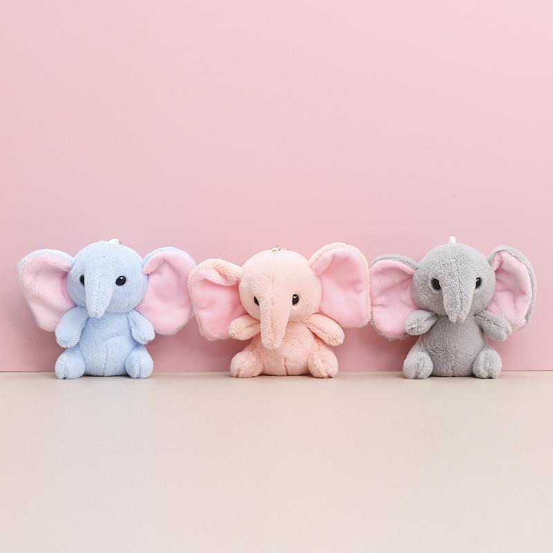 Elephant Plush Keychain Doll Stuffed Animal Toy Decoration Pendant Gift Cartoon