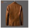 2019 Men's PU Leather Jacket: Warm, Casual, Fashionable Spring/Autumn Wear