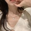 Gentle Love Pendant Necklace Female Sweet Cool Style Spice Girls Internet Celebrity Neck Chain Accessories New Versatile Collarbone Chain