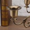 5 Arms Alloy Candle Holder European   Candelabra Wedding Candlestick Home Decor Silver