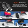 1m Compatible with Thunderbolt USB 5 Cable 80GB Data Transfer 8K 60Hz Video PD 240W Fast Charging Cord