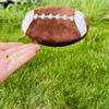 Flat Ball Dog Toy Soft Plush Flying Disc Squeaky Chew Toy Football Basketball Rugby Ball Fetch Toy for Puppy Teething Anxiety Relief Interactive Play