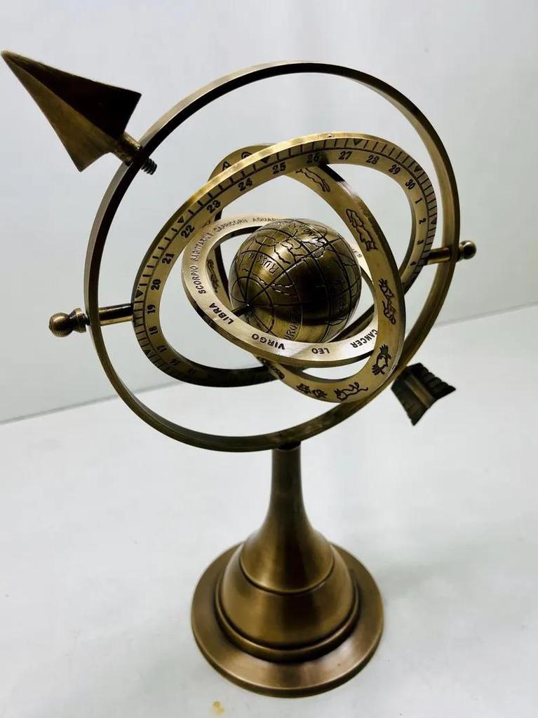 Antique Style Armillary Sphere Globe: Maritime Armilary, Brass Celestial Decor
