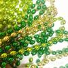 St. Patrick's Day Necklace Irish Clover Bead Chain Festival Party Jewelry Women's Lucky Green Pendant