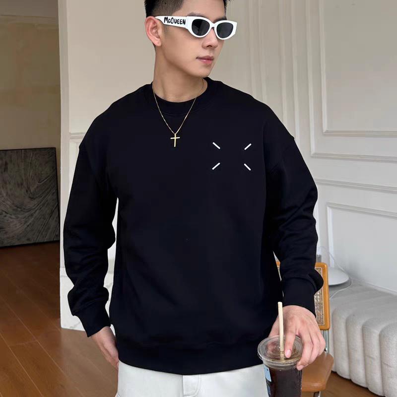 MM6 Maison Margiela European Niche Trendy Logo Loose Cotton Terry Sweatshirt