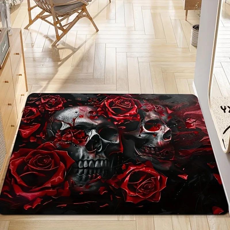 1PC Sunflower Pattern Kitchen Rugs Non-Slip Home Door Mats Pop design Bathroom Rugs Bath Mat Carpet for Home Sink Laundry Decor