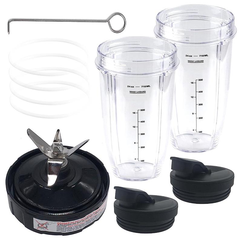 

7In1 Set Replacement Blender Replacement Parts For 900W/1000W Nutri Ninja Pro BL451 30/BL455 30/BN400/BN750/BN800 чёрный