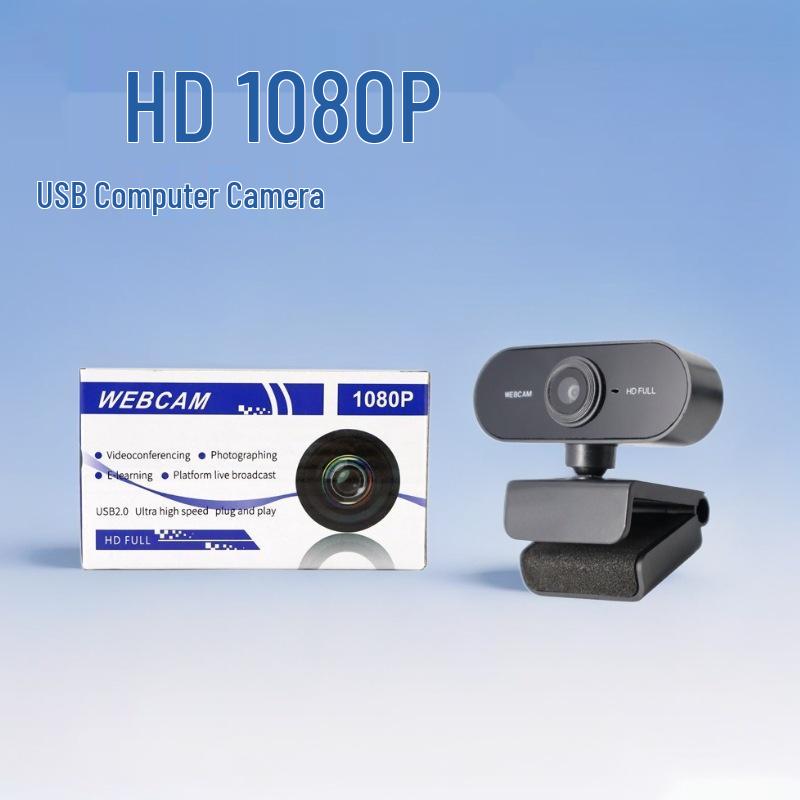 HD 1080P 2K USB Webcam for Desktop or Laptop: Ideal for Live Broadcasts and Online Classes