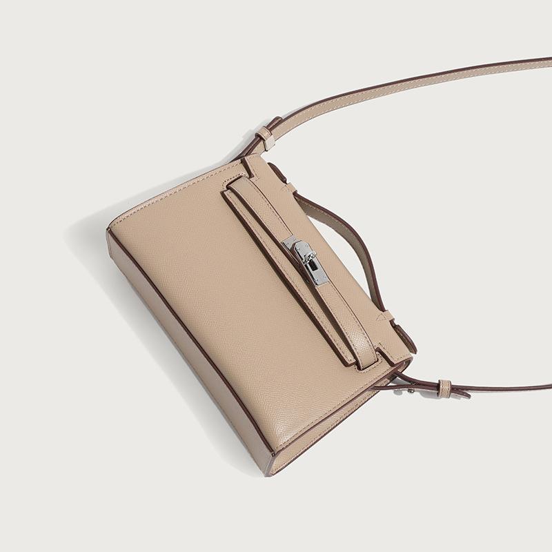 Geantă Pătrată Mică Navetă Simplă La Modă și Clasică Versatilă Pe Un Umăr Înclinată Peste Corp Geantă de Dama de Mână Senzație High-End