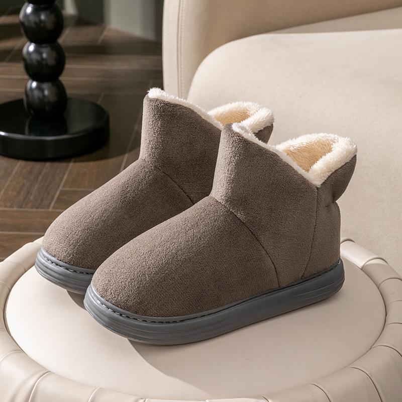 Snow boots women's winter thick-soled thickened velvet indoor home bag and thermal cotton slippers women's outer wear