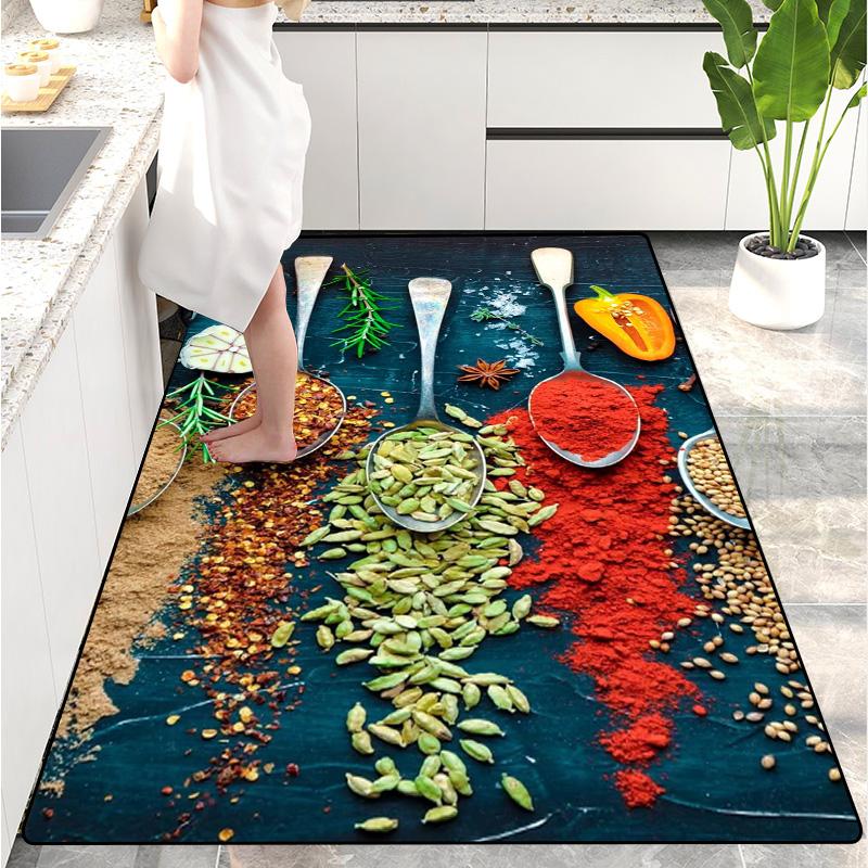 Modern Kitchen Mat Home Entrance Doormat Hallway Bedroom Living Room Decoration Floor Carpet Balcony Bathroom Long Rug