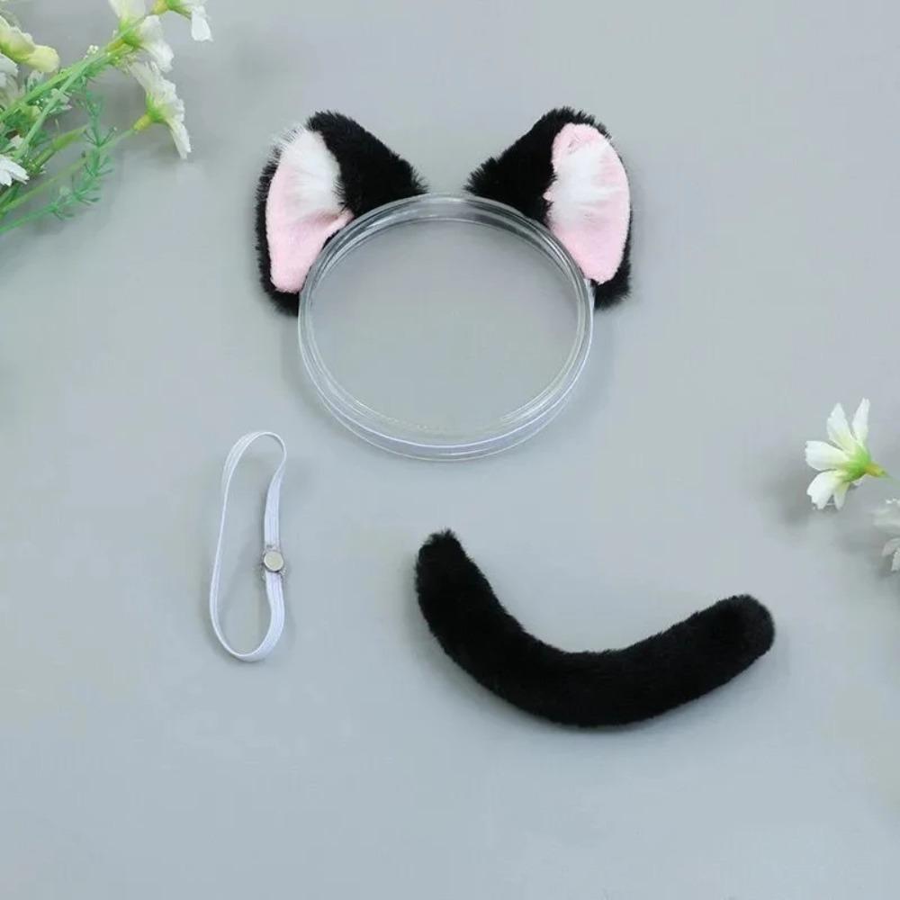 Cat Ear 20cm Plush Doll Headwear Headband Cotton Doll Animal Ear 20cm Cotton Dolls