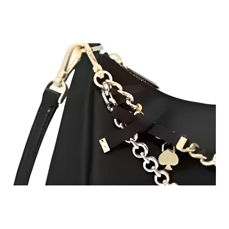 Kate Spade Cow Leather One Shoulder Handbag Medium Women's Black KN256-001