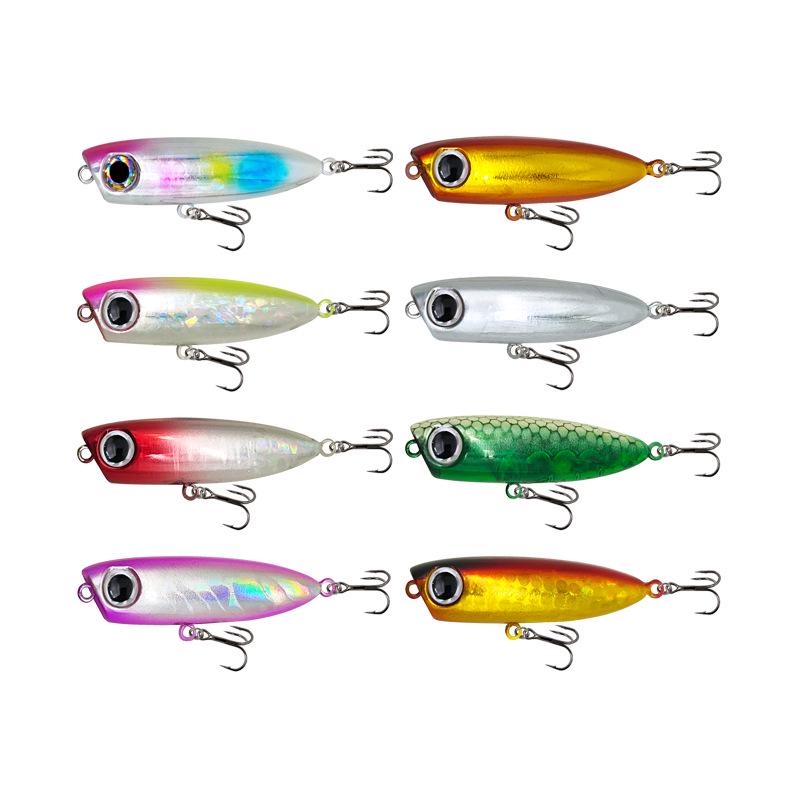 Zig-Zag Surface Popper Minnow Lure 3.5g 4.5cm for Bass Fishing