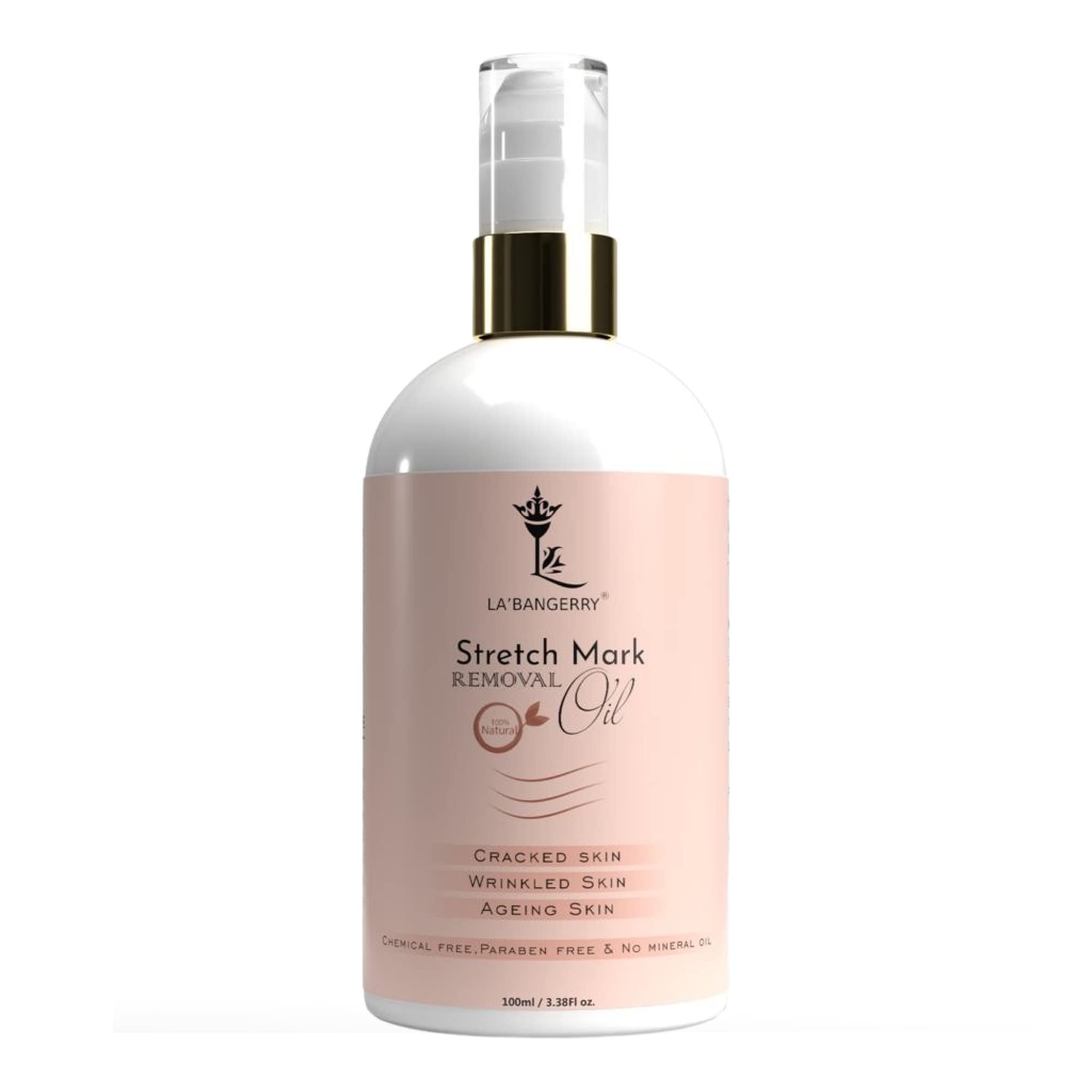 LA BANGERRY® Stretch Marks Removal Natural Oil Reduce Stretch Marks,Safe for Pregnancy, All skin types, 100ml
