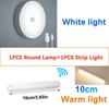 Lampada Rotonda Ricaricabile e Luce Rettangolare LED con Sensore di Movimento Ricaricabile USB per Casa Corridoio Scale Cucina Camera da Letto Luce Rilevatore