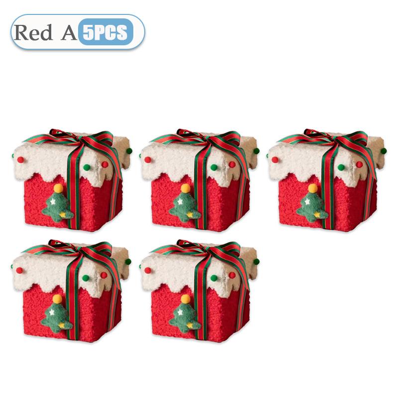 Cute Christmas Gift Box Christmas Eve Apple Packaging Box Creative Plush Fabric Decoration Gift Girlfriend Exquisite Apple Box