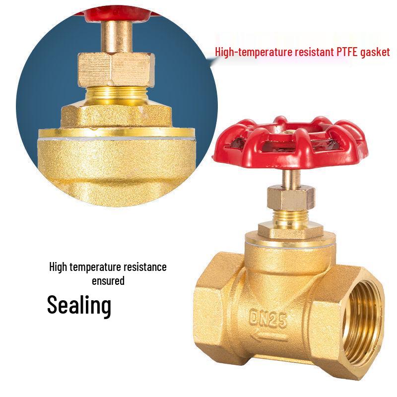 All-copper High-temperature Stop Valve for DN15 To 2-inch Pipes, Compatible with Steam, Air Conditioning, and Water Systems.