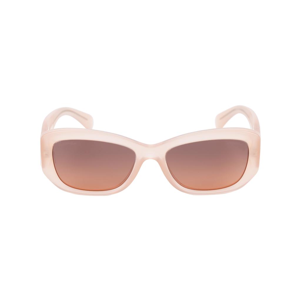 Chanel Semi-Transparent Irregular Frame Sunglasses Women Sunglasses Pink CH5493-C1732/18