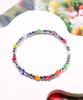 Polalita Rainbow Gemstone & Silver Hematite Bracelet (Plt-Br-139_Sv)