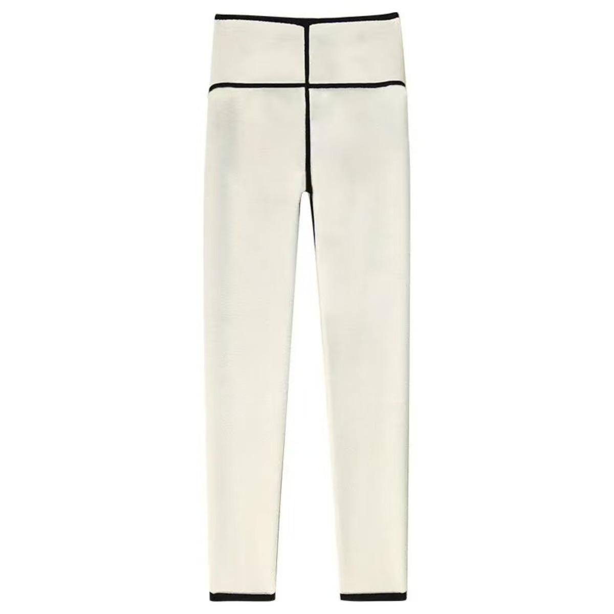 

Осенне-зимние брюки-акула из овечьей шерсти для верхней одежды, толстые флисовые леггинсы с высокой талией для женщин, чтобы согреться и подтянуть ноги, брюки для йоги M