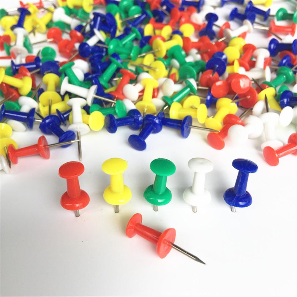 300-Box Set: Colorful Drawing Board Pushpins with Flat U-Shaped Heads