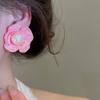 5 Pairs Acrylic Acrylic Flower Stud Earrings Pearl Korean Style Earrings  Holiday