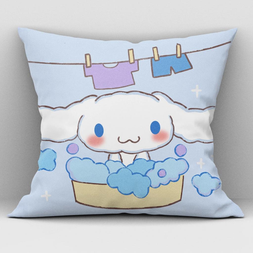 Sanrio Cinnamon Dog Big Eared Dog Pillow Cover Living Room Sofa Cushion Cover Kawaii Room Decoration Birthday Gift Gift