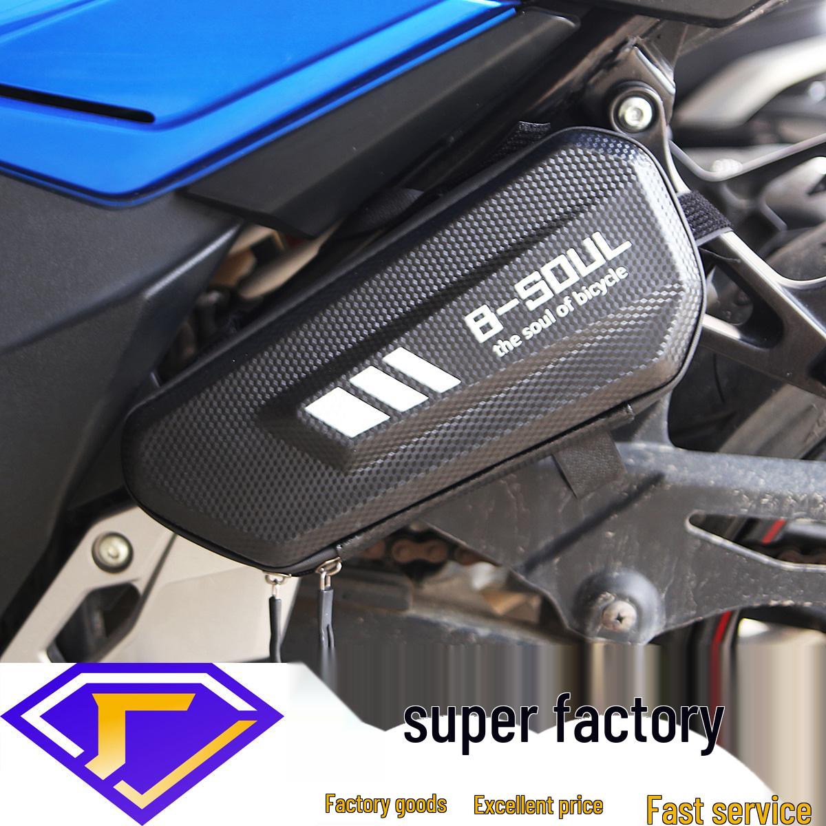 Motorcycle Hard Shell Side Bag Saddle Luggage for Electric Vehicles Left чёрный