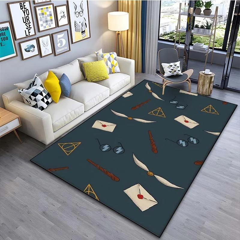 Funny Magic Pattern Carpet Soft Floor Rug for Kids Living Room Bedroom Sofa Doormat Decoration Non-slip Washable Large Size Mat
