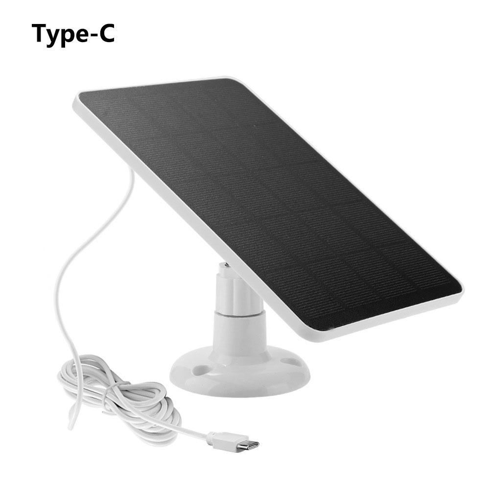 Solar Panel Micro USB Type C Outdoor DC Waterproof Solar Cells Charger Solar Panels for Security Camera Small Home Light System