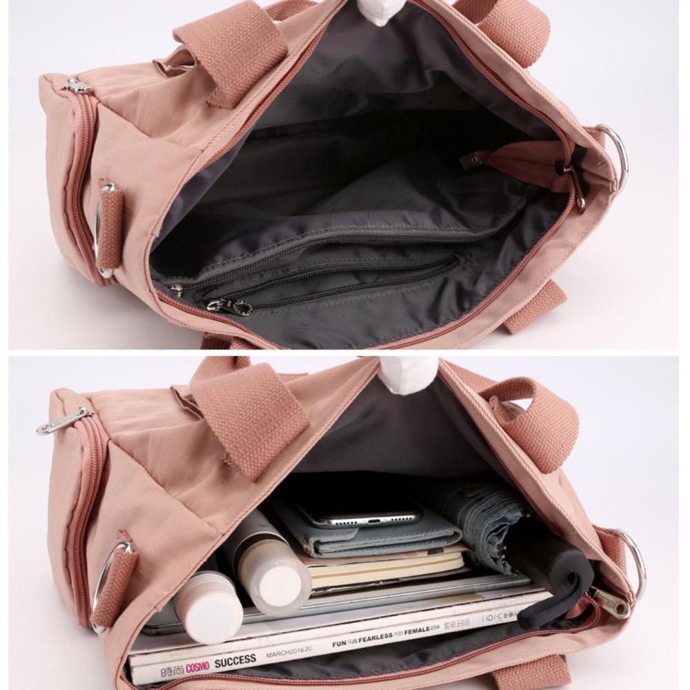 Large Capacity Multiple Zip Pockets Shoulder Bag Waterproof Crossbody Mommy Bag  Elderly