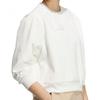 Adidas Casual Sports Series Brand Logo Round Neck Comfortable Fashion Sweatshirt Women sweatshirt Han-Jade-White JM8762