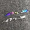 WiFi Signal Strength Car Sticker Universal Car Sticker Battery Indicator Decals Upgrades for  & Loving Drivers